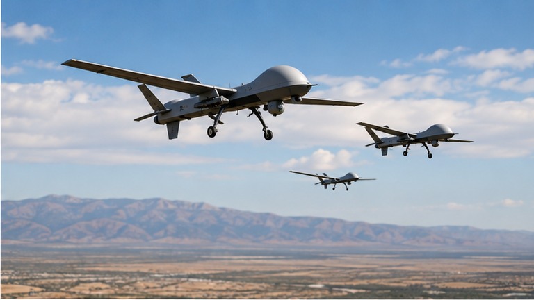 flying military drones