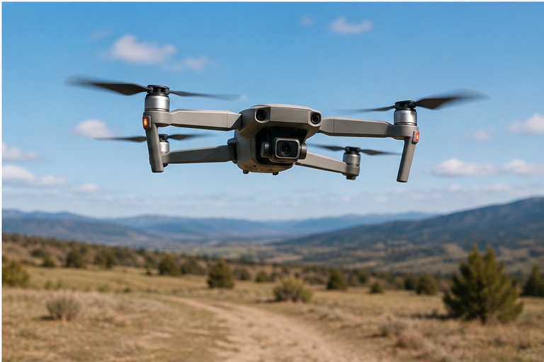 drone flying